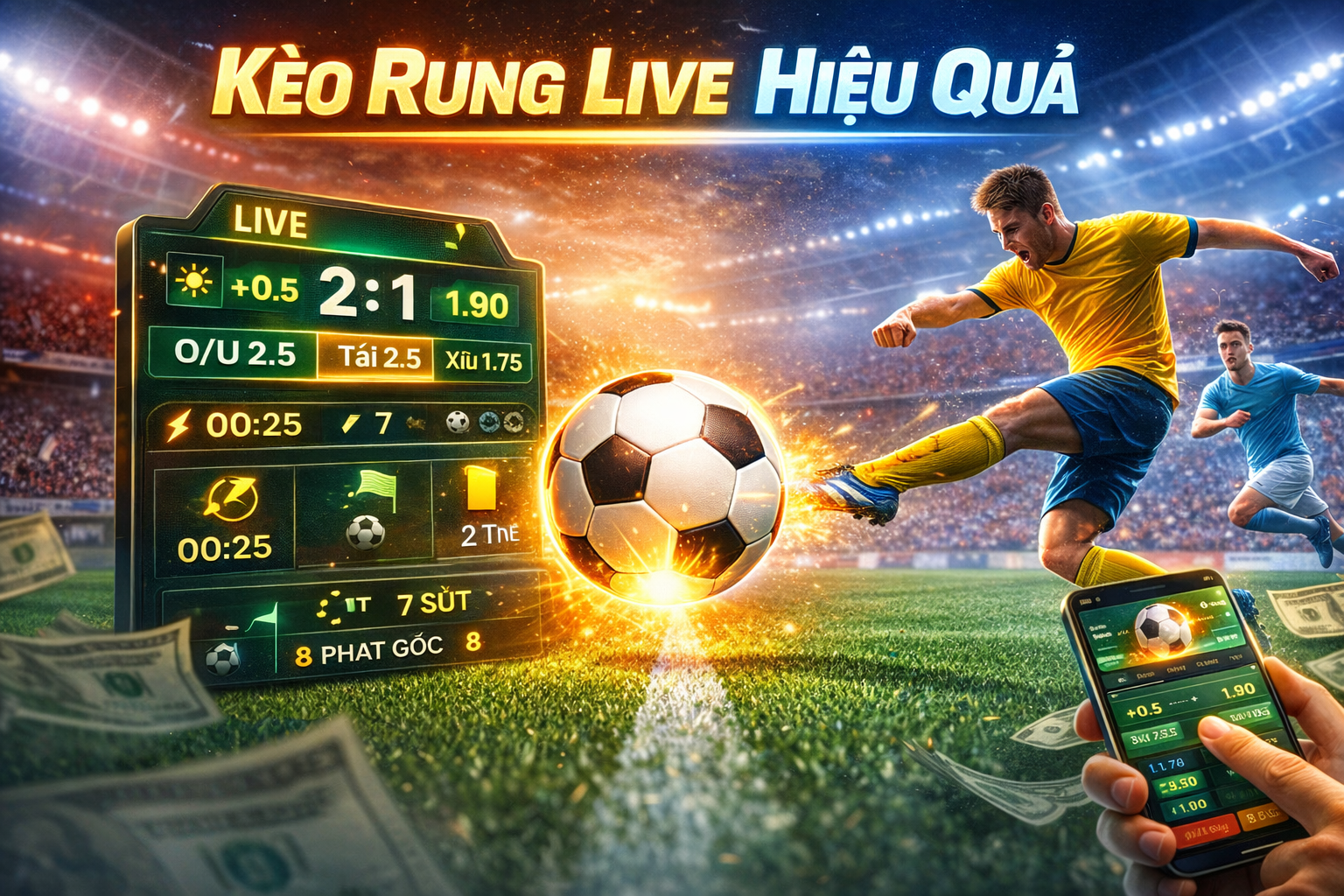 Kèo rung bóng đá live